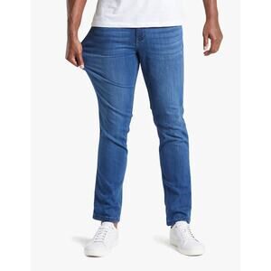 Mugsy Jeans Blue Lake Shores Men (fits 34 X 30) Medium Wash Stretch Comfort